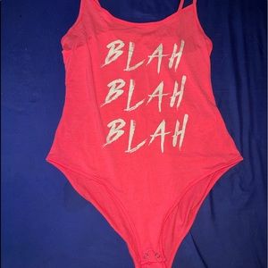 Pink Tank Top Body suit
